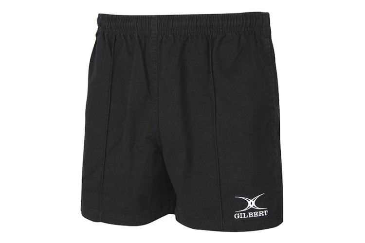 Gilbert Kiwi Junior Rugby Shorts Black