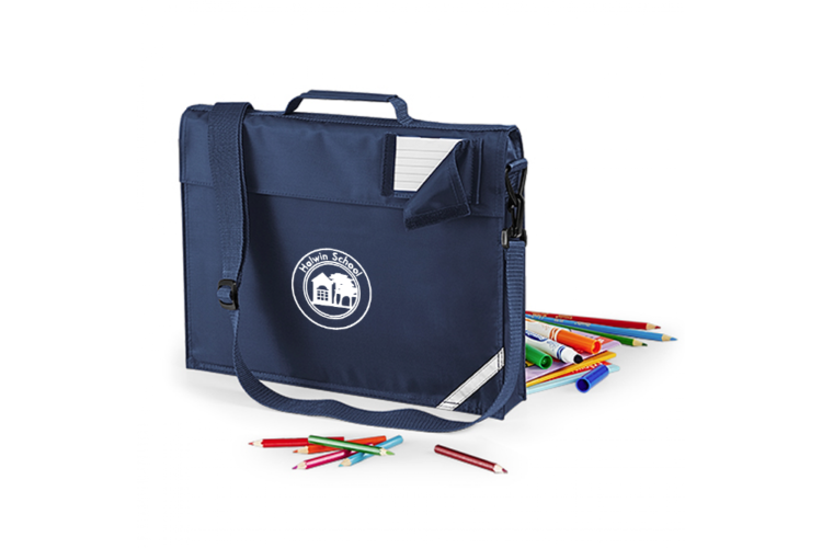 Halwin Primary School Junior Book Bag With Strap Navy Blue