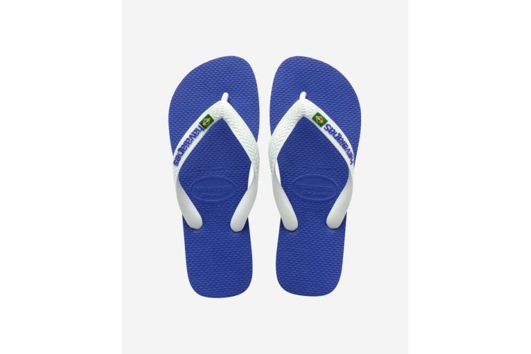 Havaianas Brazil Logo Blue / White