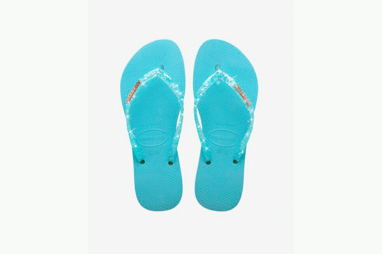 Havaianas Slim Glitter Flourish Blue