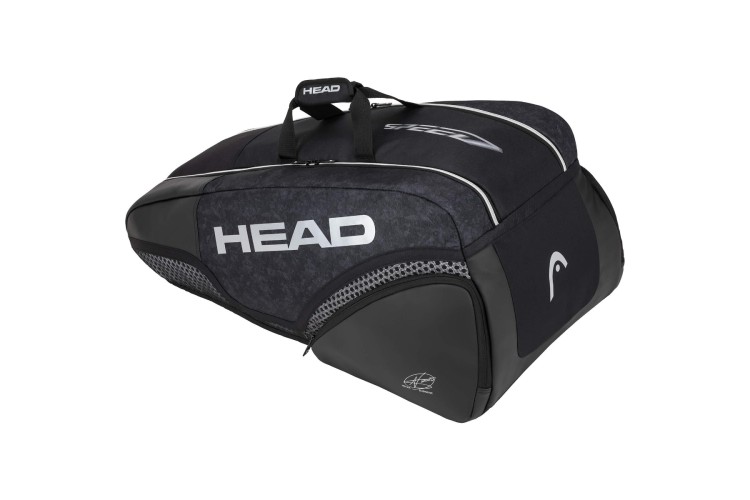 Head Djokovic Supercombi 9 Racket Bag Black White