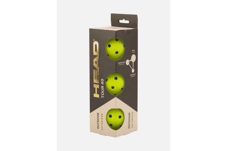 HEAD TOUR 40 3pcs Pickleballs