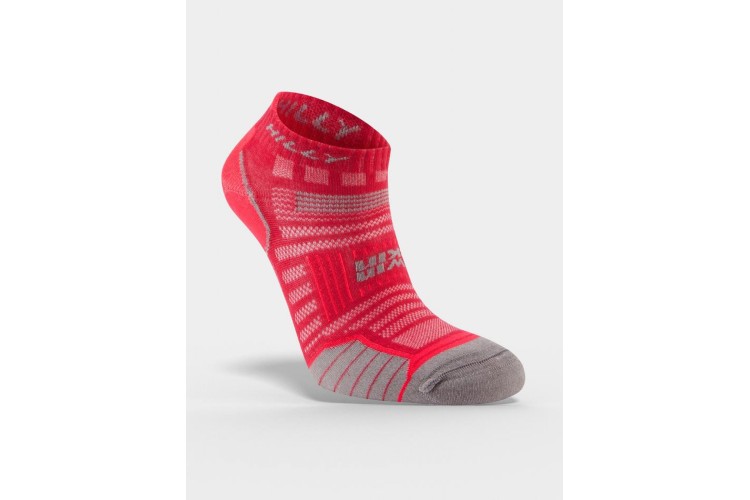 Hilly TwinSkin Socklet Running Socks Magenta