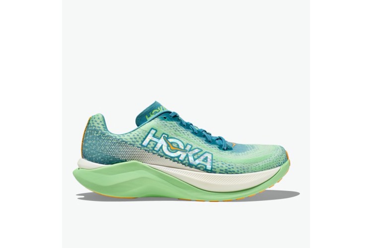 Hoka Mach X Ocean Mist / Lime Glow