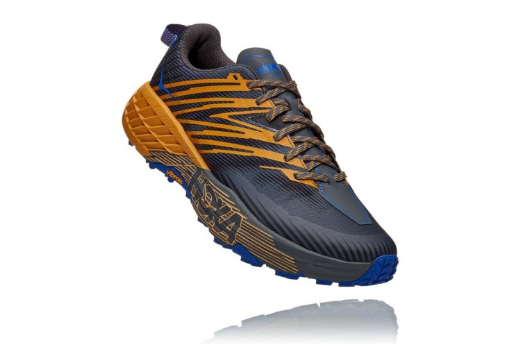 Hoka Speedgoat 4 Castlerock Blue / Golden Yellow