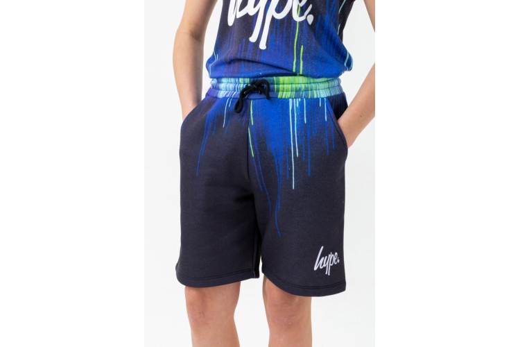 Hype Pacific Drips Kids Shorts Blue