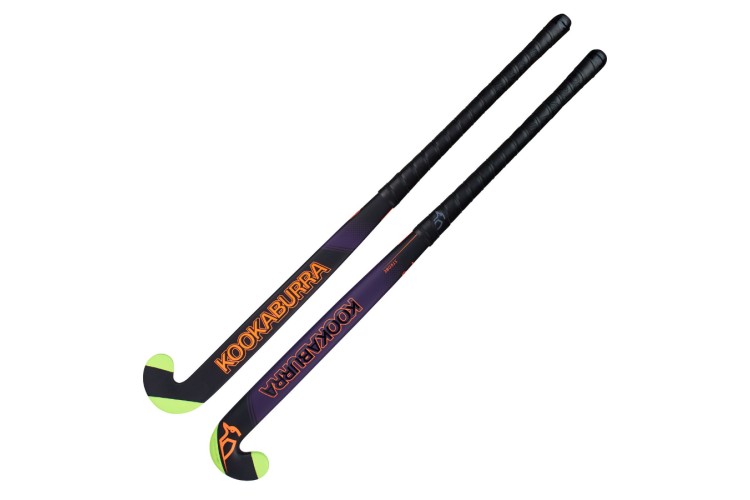 Kookaburra Strobe Mbow Black Purple Hockey Stick