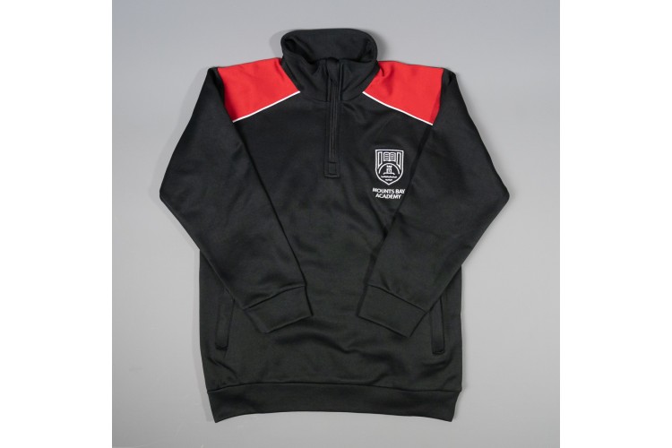 Mounts Bay Academy 1/4 zip Top