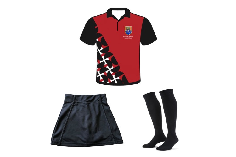 Mounts Bay Academy Girls 3 Piece Sports Kit