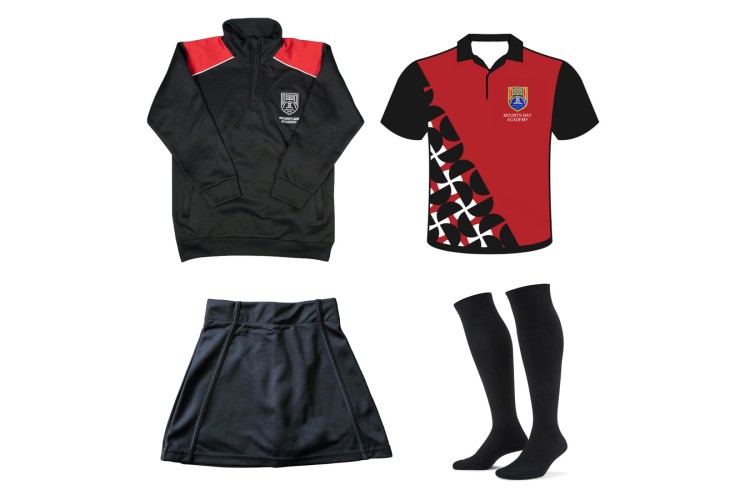 Mounts Bay Academy Girls 4 Piece Sports Kit