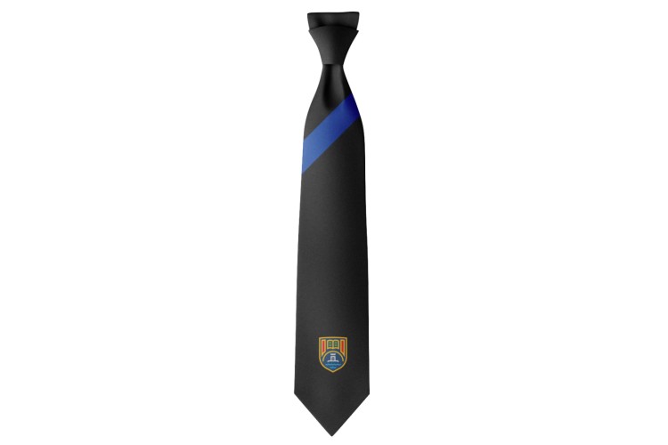 Mounts Bay Academy Tie Black / Blue