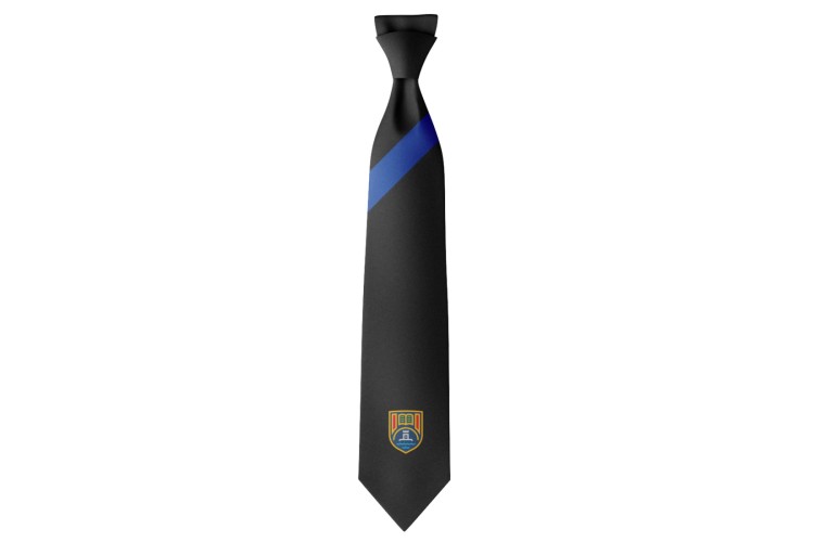 Mounts Bay Academy Tie Black / Blue