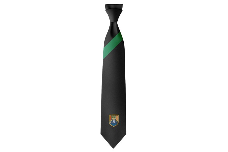Mounts Bay Academy Tie Black / Green