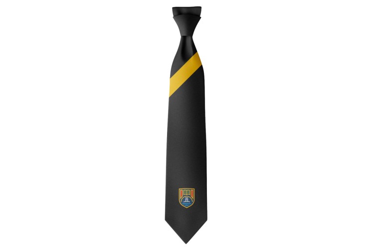 Mounts Bay Academy Tie Black / Yellow