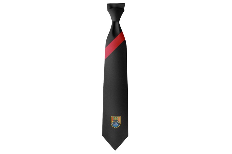 Mounts Bay Academy Tie Black / Red