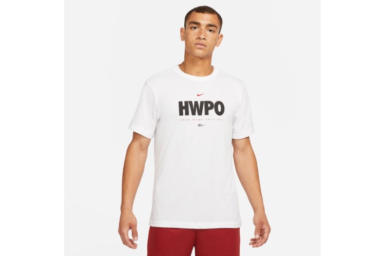 Nike Dri-FIT Mat Fraser T-Shirt The Nike Dri-FIT T-Shirt pays tribute to 5-time Fittest Man on Earth Mat Fraser, and his training mentality with signature graphics soft, sweat-wicking fabric. Soft fabric