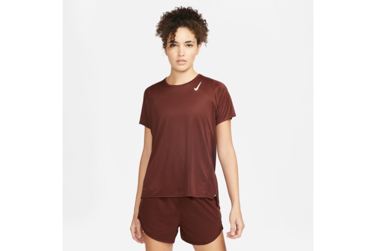 Nike Dri FIT Race Running Top Bronze Eclipse Lightweight fabric and a streamlined design keep you speeding for the finish line in the Nike Dri FIT Race Top. Mesh in key areas helps keep