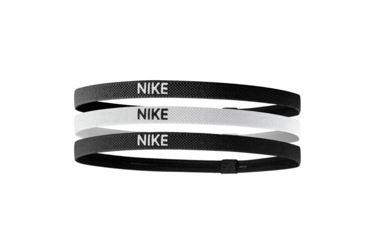 Nike Elastic Hairbands Pack Of 3 Black / White / Black