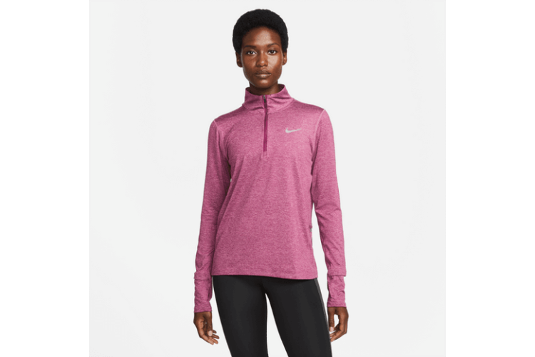 Nike Element 1/2-Zip Running Top The Nike Element Crew returns with an updated design that's made using recycled materials. An all-new sleeve features a window that lets easily check your watch.