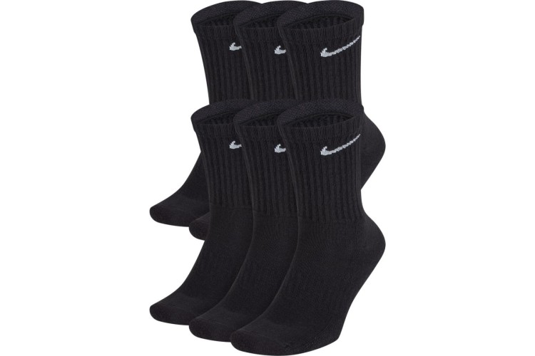 Nike Everyday Cushioned 6 Pack Of Socks Black