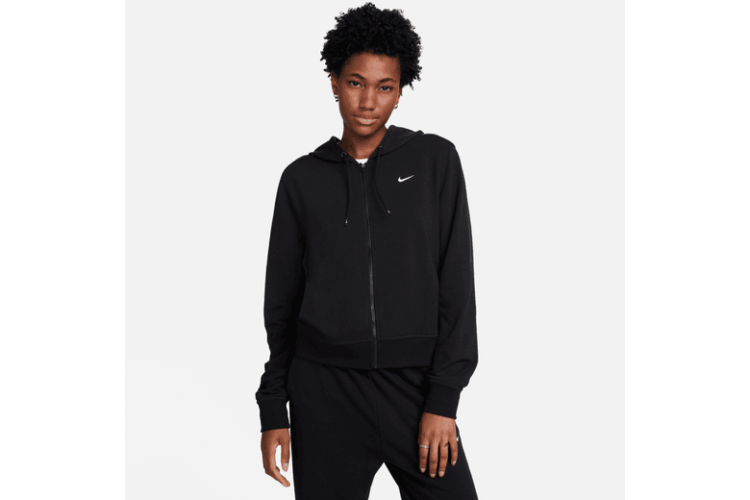 Nike Full Zip French Terry Hoodie Black Arm day Rest day Get stuff done day Stay comfortable in this sweat wicking easy fitting hoodie made for your everyday moves. Its midweight French terry fabric w...
