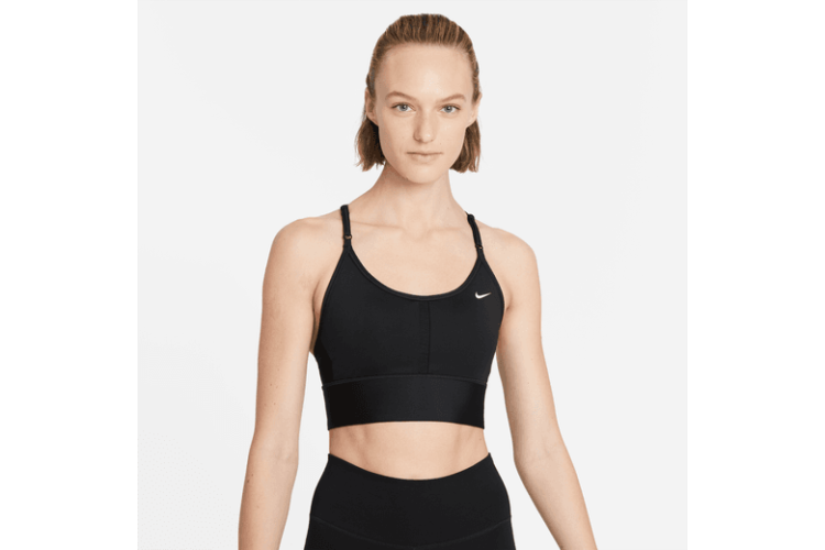 Nike Indy Light-Support Padded Longline Sports Bra Black