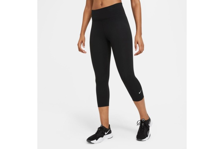 Nike One Training Capri Leggings Black / White