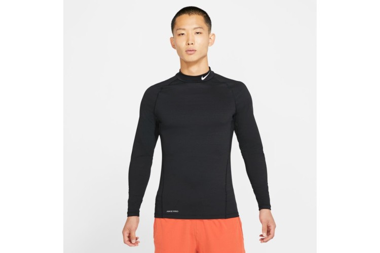 Nike Pro Warm Long-Sleeve Top Black / White