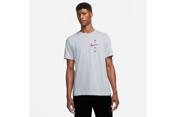 Nike Slub Dri-FIT T-Shirt White / Pewter Grey