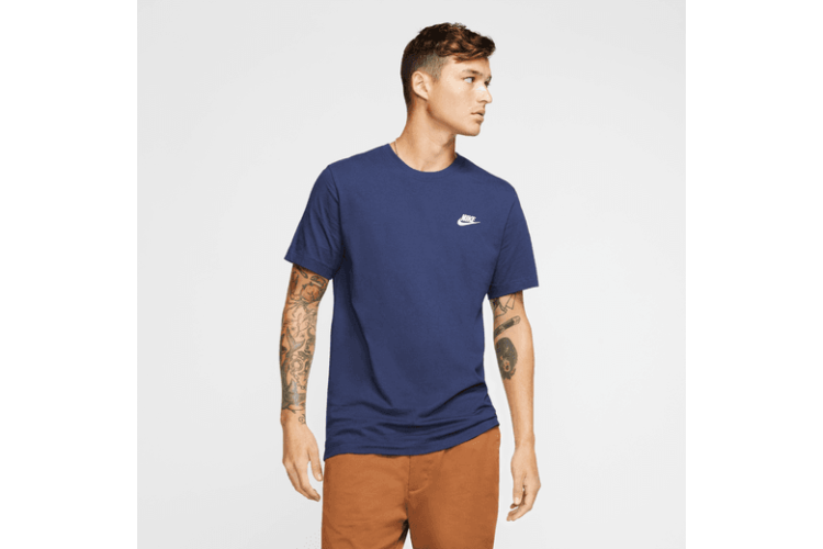 Nike Sportswear Club T-Shirt Navy Blue