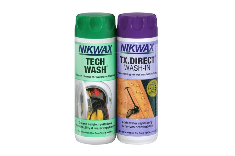 Nikwax Tech Wash / TX Direct Wash-In Twin Pack 300ml