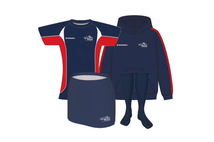 Penair Girls Hoodie PE Pack Inc Navy Socks