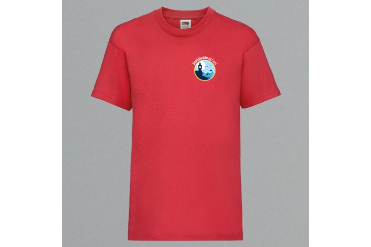 Porthleven Primary School T-Shirt Red