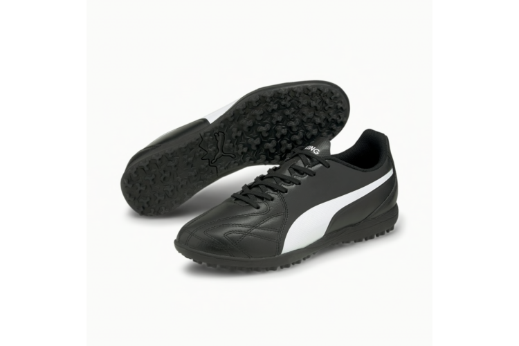 Puma King Hero 21 TT Football Boots Black / White