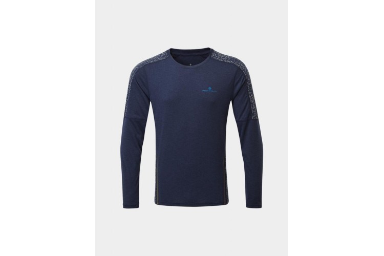 Ron Hill Nightrunner Long Sleeve T-Shirt Navy Blue