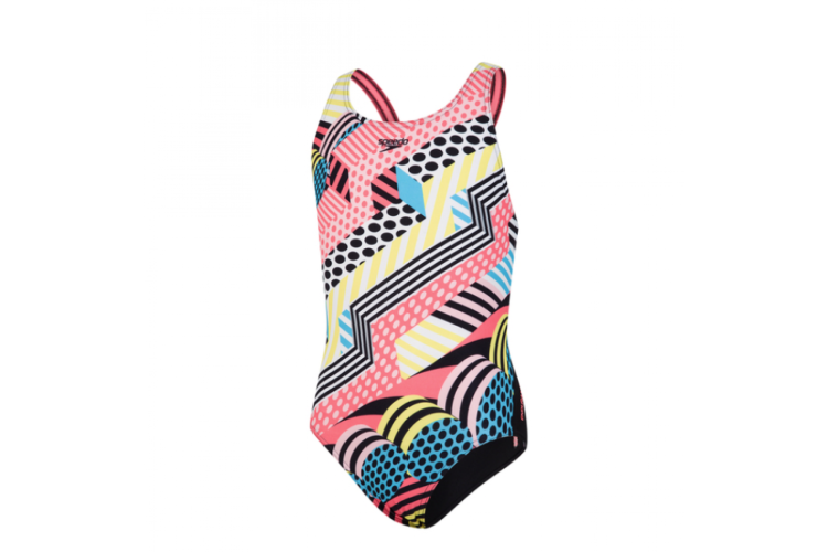 Speedo DazzleSpark Digital Placement Leaderback Black / Yellow