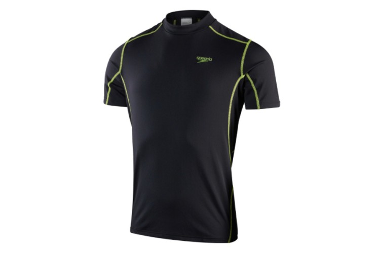 Speedo Short Sleeve Rash Top Black