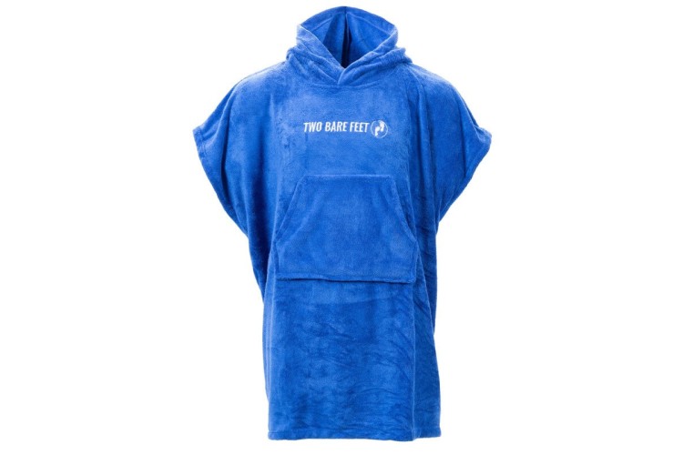 Two Bare Feet Kids Towelling Changing Robe Blue
