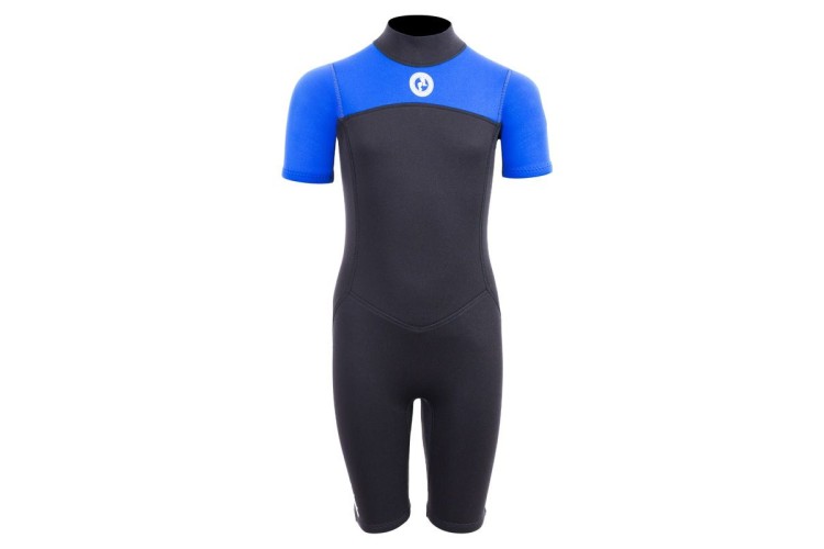 Two Bare Feet Thunderclap 2.5mm Junior Shorty Wetsuit (Blue / Black)