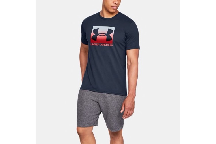 Under Armour Boxed Sportstyle T-Shirt Navy Blue