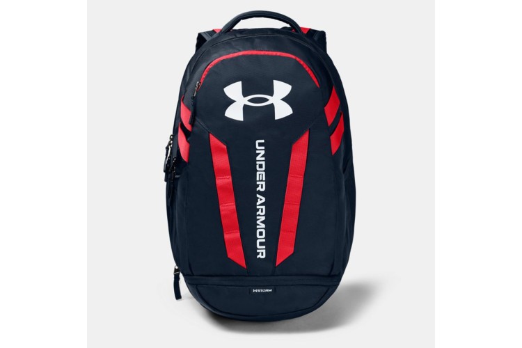 Under Armour Hustle 5.0 Backpack Academy Blue / Red