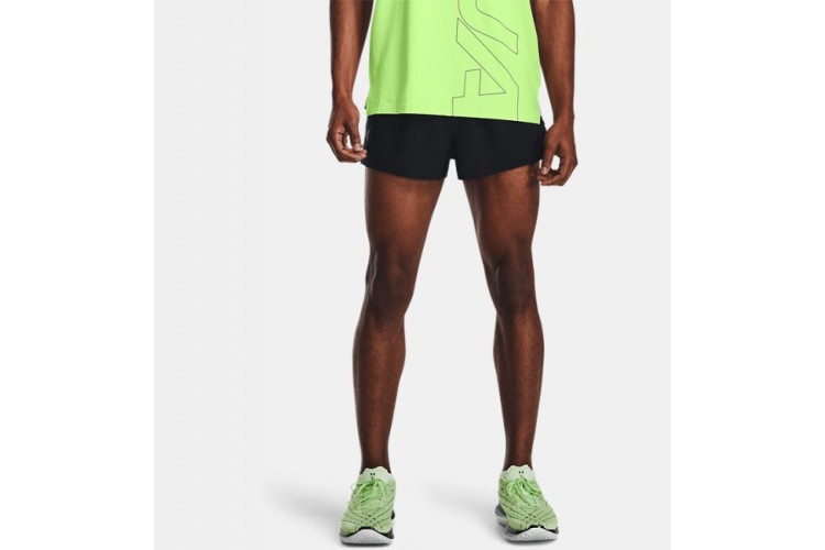 Under Armour Launch Run Split Shorts Black