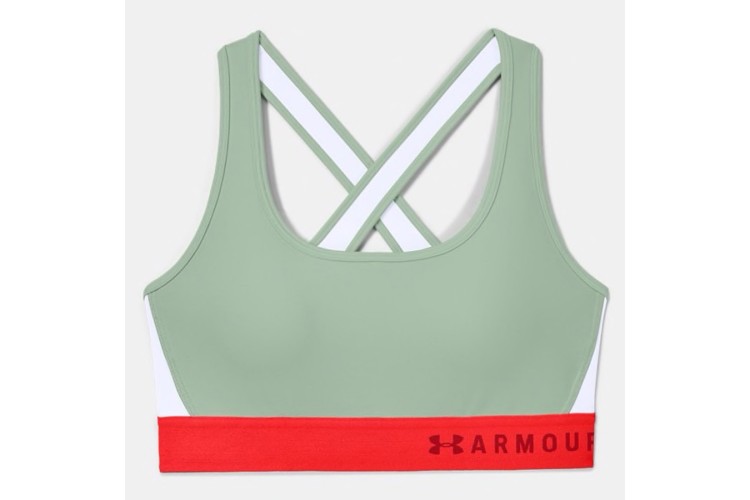 Under Armour Mid Crossback Sports Bra Mint