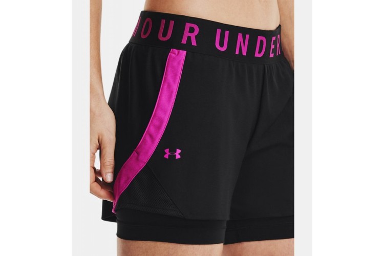 Under Armour Play Up 2-in-1 Shorts Black / Pink