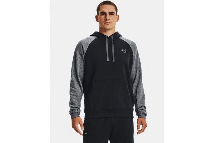 Under Armour Rival Fleece Colourblock Hoodie Black