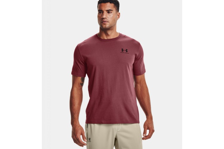 Under Armour Sportstyle Left Chest Logo T-Shirt Red Blur