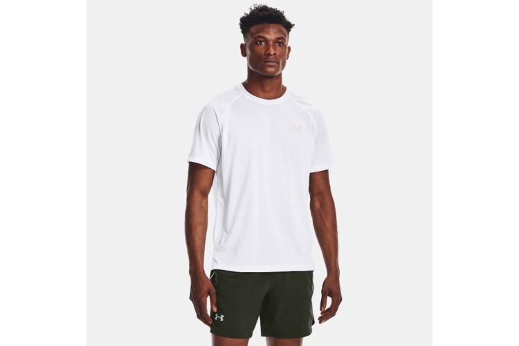 Under Armour Streaker Run Short Sleeve Top White