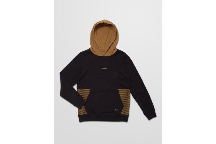 Volcom Forzee Pop Over Hoodie Black Combo