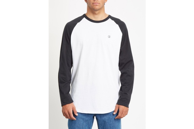 Volcom Pen Long Sleeved T-Shirt Black / White
