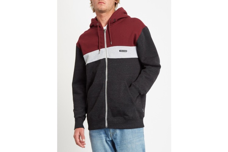 Volcom Single Stone Full Zip Hoodie Port